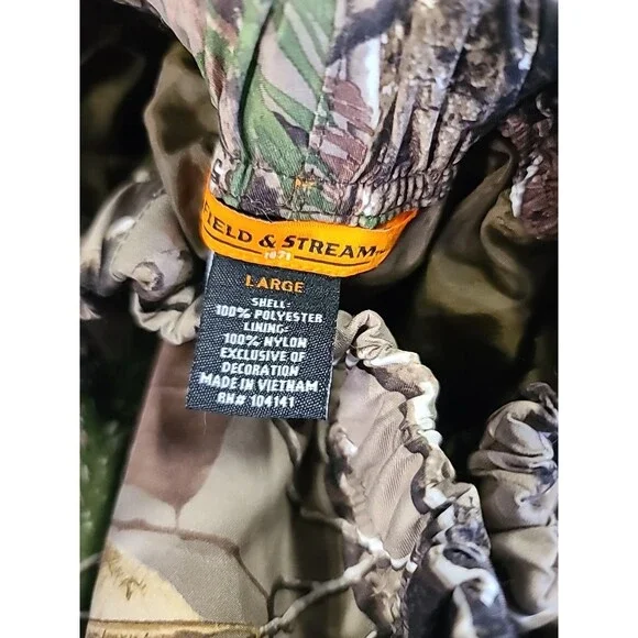 NWT Field & Stream Camouflage Hunting Waterproof Pants Men Size Large - Picture 10 of 13